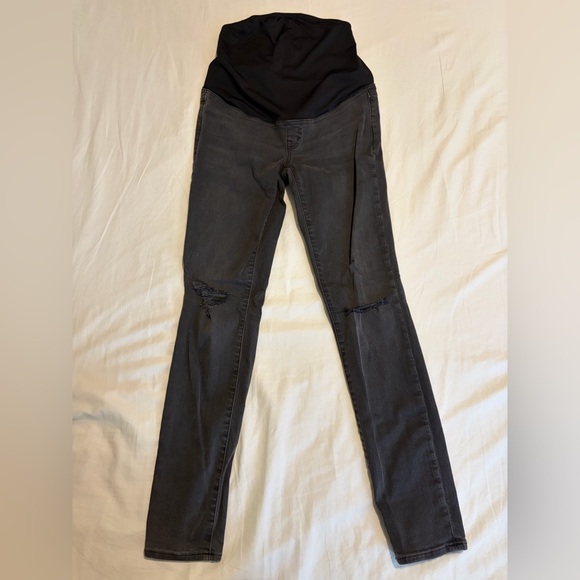 Madewell Denim - Madewell Gray Maternity Skinny Jeans